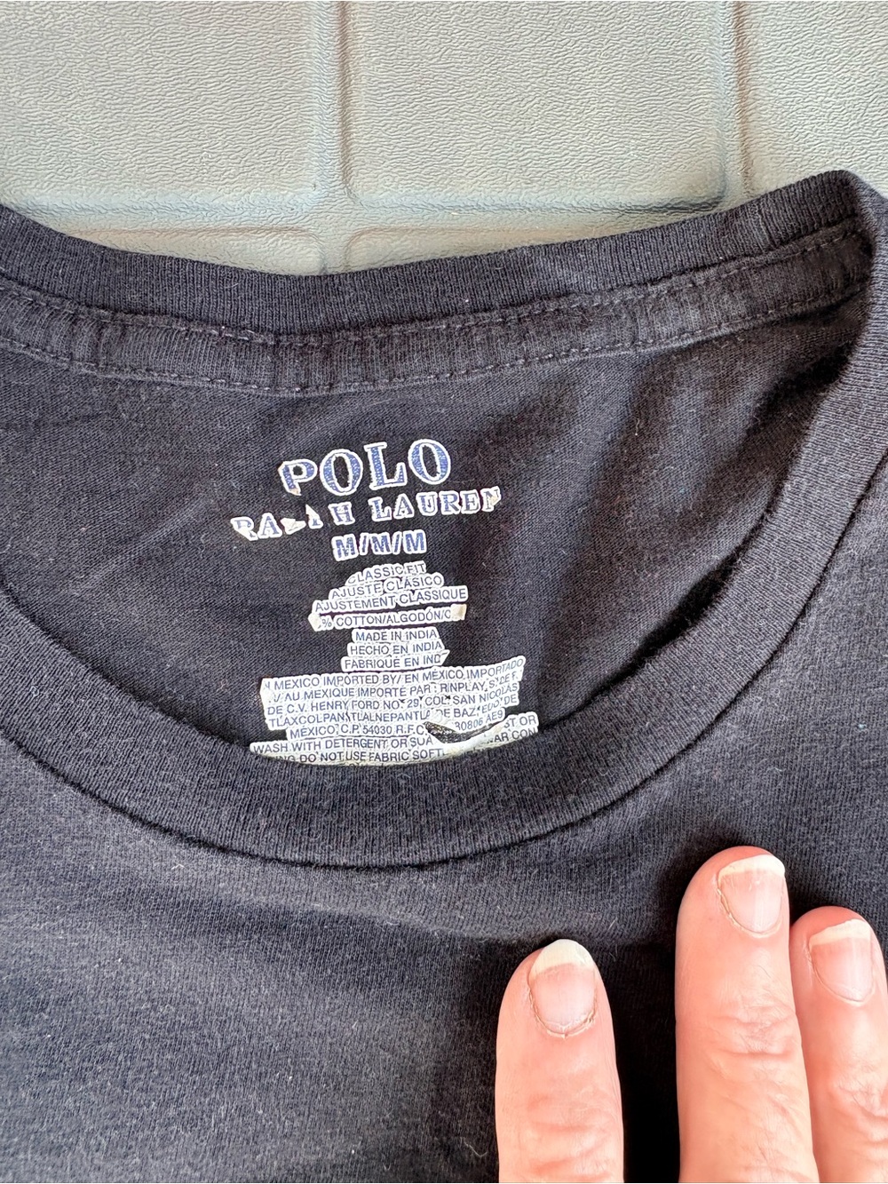 Polo by Ralph Lauren Black Short Sleeve Crew Neck Tee
